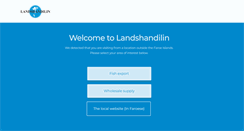 Desktop Screenshot of landshandilin.fo